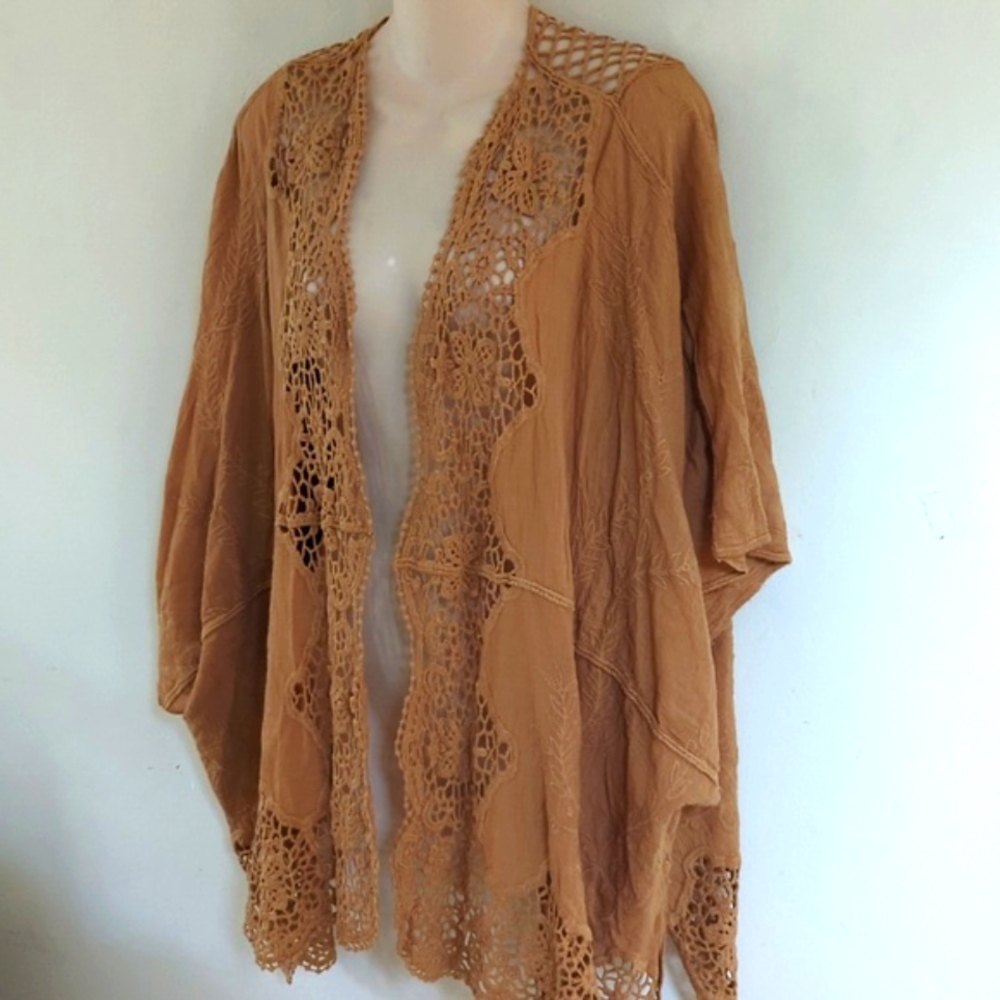 Torrid Embroidered Ruana With Sleeves - Picture 6 of 16